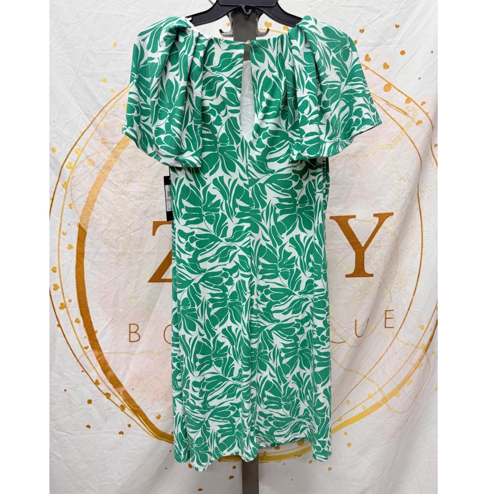 Tommy Hilfiger Women's Floral Flutter-Sleeve Dress - size 10