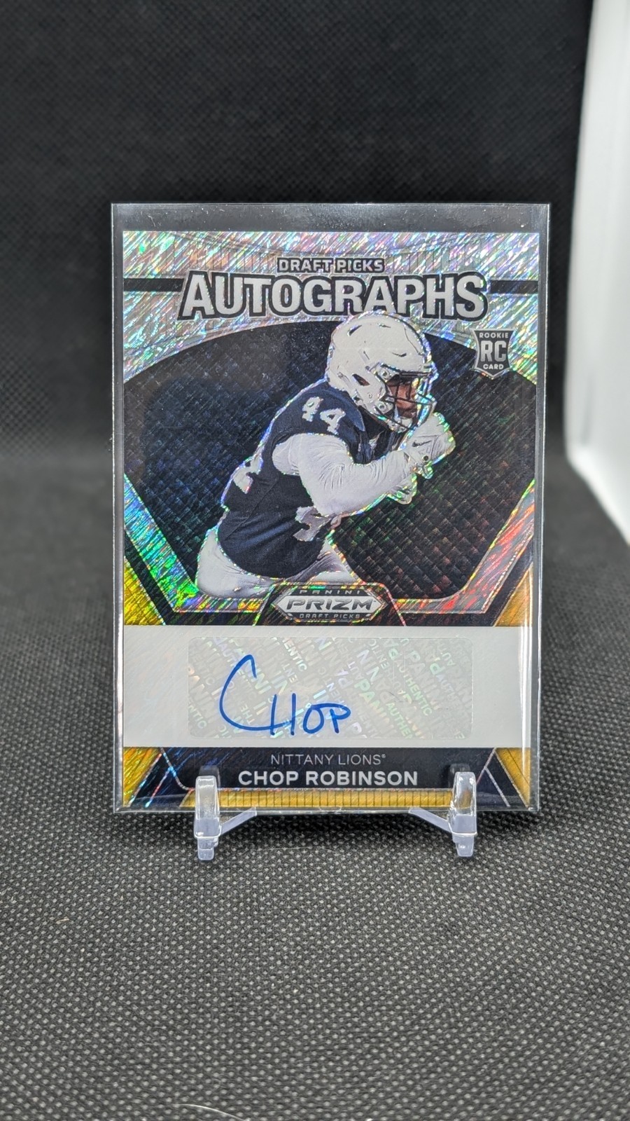 Chop Robinson 2024 Panini Prizm Draft Rookie Auto Gold Shimmer #/15 Dolphins