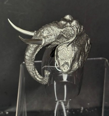 Frankli Wild Royal Selangor Eagle Sculpted Animal Art Pewter Shot Glass Barware