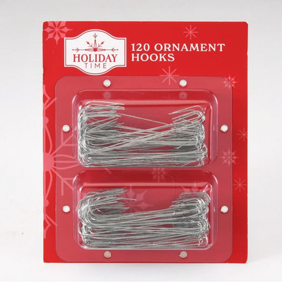 Christmas Ornament Hooks 2-1/2 Inch Metal Pack of 120 Wedding Holiday Time Craft