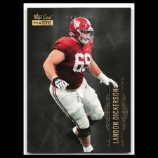 Landon Dickerson #MBC-45 2021 Wild Card Matte Alabama Crimson Tide Football Card