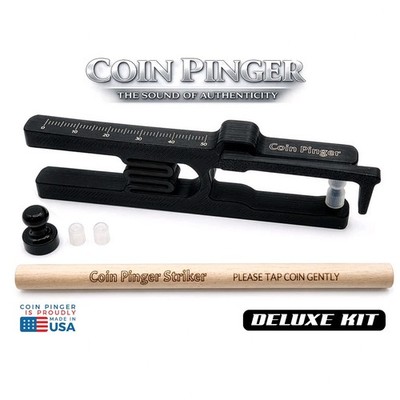 Coin Pinger Deluxe Kit | Silver & Gold Ping Resonance Test | Tester for Stackers