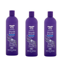 (3 Pack)Equate Blonde & Silver Shampoo Purple...