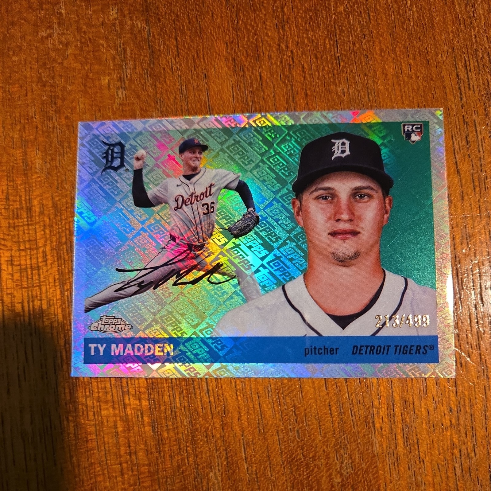 2025 Topps Chrome Platinum Ty Madden Topps Refractor Rookie #ed /499