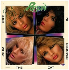 Poison Bret Michaels Signed Autographed Record Album LP PSA