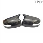 Carbon Fiber Look Ox Horn Rear View Mirror Cover For Lancer EVO 13-16