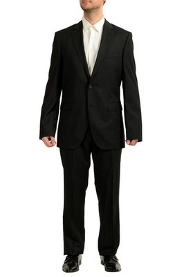Hugo Boss Men's ''Phoenix/Madisen'' Comfort Fit Plaid 100% Wool Suit US 42L IT 52L
