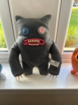 Fuggler Funny Ugly Monsters 12 Inch Clawey (Grey Felt) Plush Spin Master RARE