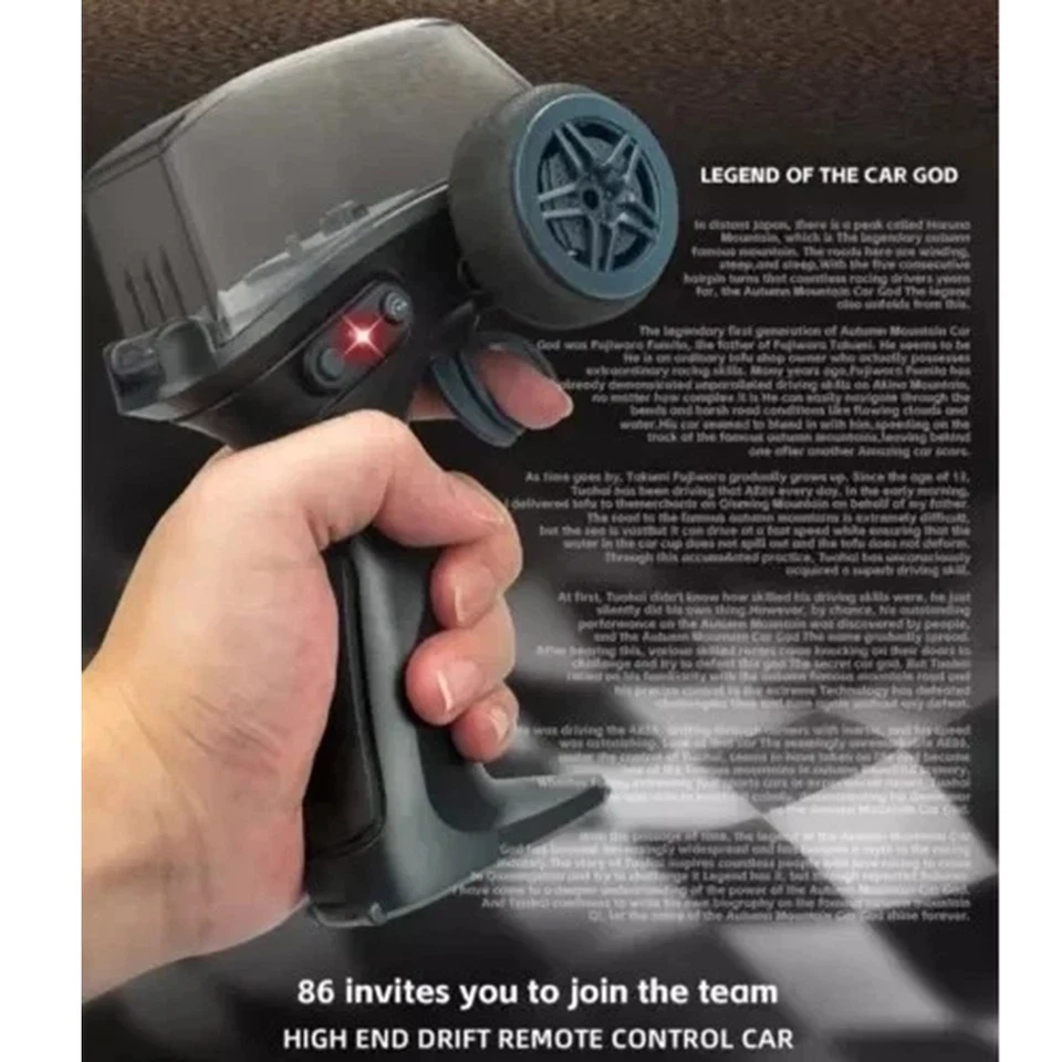 USA AE86 1:64 RC Desktop Drift Car 2.4G Remote Control High-Speed 4WD Racing Car - Image 3 of 4