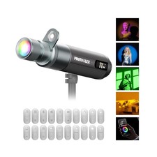 PHOTOOLEX PRO 12W Portable RGB Photography Spotlight, 360  Full Color Phot