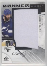 2022-23 SP Game Used NHL Stanley Cup Final Banner Year Relics Victor Hedman x4f