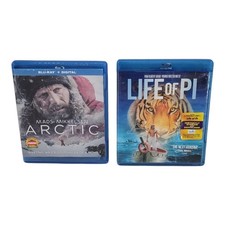 Arctic and Life of Pi Blu-ray Drama Survival Movie Bundle Lot of 2