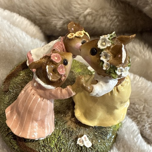 Wee Forest Folk M-228 Ring Around The Rosie Signed AP No Box - EARS CHIPPED :( - Picture 6 of 8