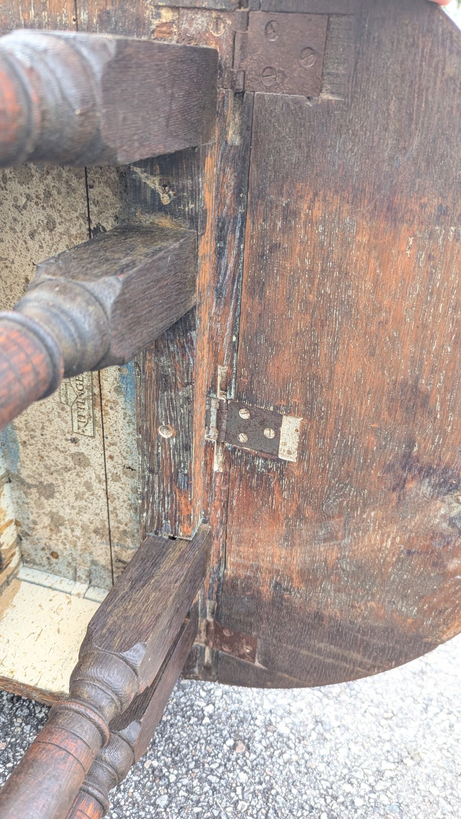 Antique Gate Leg Drop Leaf Table Small Side End Accent Coffee Table by Kittinger