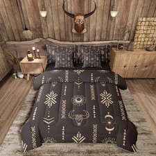Western Aztec Comforter Set 7 Pieces Southwestern Bedding Set All Season King...