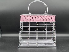 Metal/Beaded Makeup Gift Set Bag/Purse 9"x5"x7"