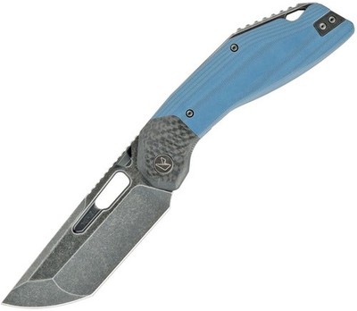 Ketuo Yakuza B/SW Linerlock Blue G10 & Carbon Fiber Folding 14C28N Knife M062