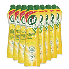 Cif Lemon Cream Cleaner Bottles 500ml - Pack of 8 4.50 per litre
