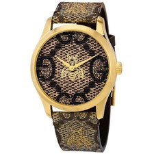 Gucci Womens Gold 38mm Strap Fashion Watch