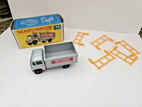 1969 Matchbox Lesney England Diecast Model No.11 Mercedes Scaffolding Truck