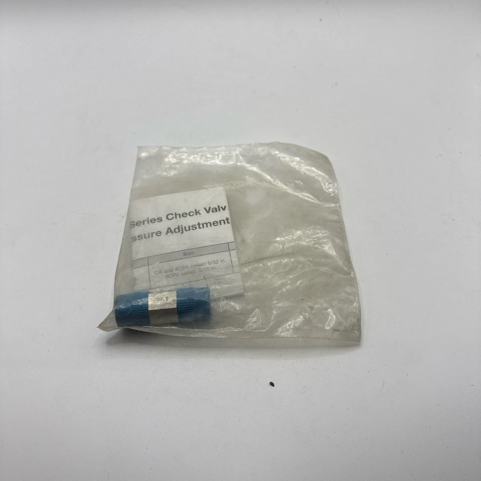 Swagelok SS-4CPA2-3 Stainless Steel 1/4" Poppet Adjustable Check Valve 3-50 PSI - Image 3 of 4