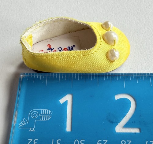 1 Emily Rose Yellow Faux Pearl Slipper REPLACEMENT SINGLE SHOE - Picture 4 of 4