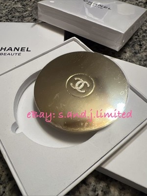 Chanel Beaute Gold Compact Mirror Dual Sided CC Logo GWP Rare VIP Gift Brand New