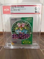 Pocket Monsters Green ⭐ PSA 9.0 CIB LARGE BARCODE ⭐ Pokemon Midori Game Boy 1996