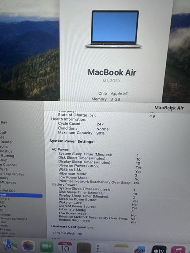 2020 Apple MacBook Air 13.3" M1 8C GPU 3.2GHz 8GB RAM 256GB SSD A2337 - Afbeelding 2 van 7
