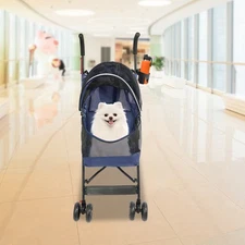 Foldable Lightweight Durable Pet Stroller For Small To Medium Pets Dogs And Cats