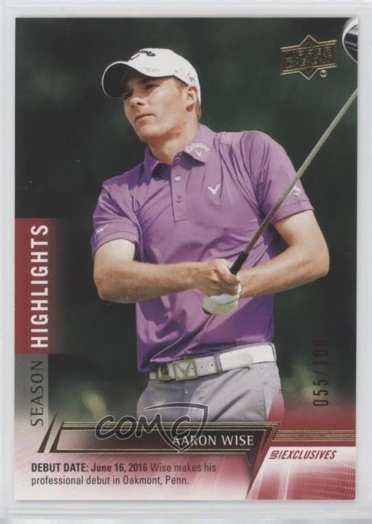 2024 Upper Deck Debuts UD Exclusives 55/100 Aaron Wise #60 Rookie RC ex5