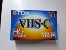 TDK 30 VHS-C Camcorder Videotape HG Ultimate NEW Cassette Tape SEALED