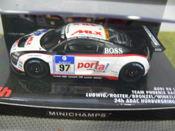 1/43 Minichamps Audi R8 LMS 24H Adac NüRburgring 2010 #97 437101997-image