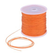 1mm Nylon Satin Cord 109 Yards Bracelet String Beading Thread, Orange