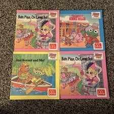 1988 McDonald's Muppet Babies Set of 4 Just Kermit and Me, Baby Piggy/Gulch