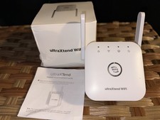 ultraXtend Wifi Booster Repeater Extender  Easy Plug-In Installation Never used