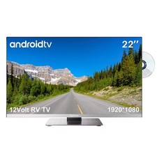 Sylvox 22inch 12V Smart Android TV For RV TV 12V/240V DVD-Combo Speaker APP