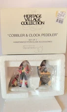 VTG Dept 56 #5839-4 Heritage Village "COBBLER AND CLOCK PEDDLER" Set of 2 New