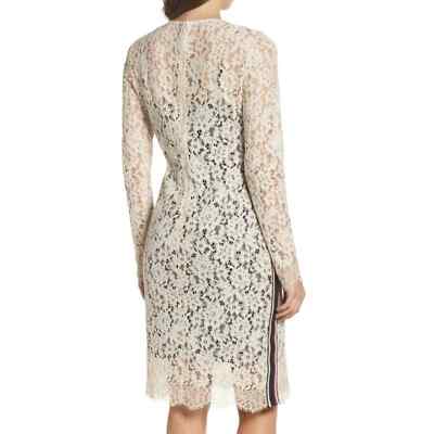 Vince Camuto Woman Dress 4 Beige Floral-Lace Sheath Long Sleeves | eBay Vince Camuto Woman Dress 4 Beige Floral-Lace Sheath Long Sleeves | eBay