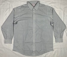 Brooks Brothers 346 Mens Blue Striped L/S Dress Shirt Sz 16 1/2-34 B9