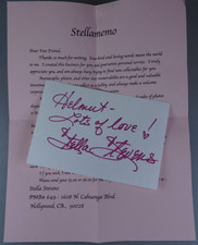 Handschriftliches Autogramm US Schauspielerin Stella Stevens (108521)