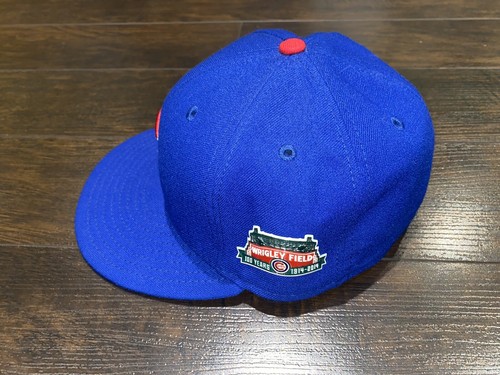 Chicago Cubs New Era Authentic 59FIFTY Fitted 6 7/8 Wrigley Field 100 Year PATCH - Picture 3 of 8