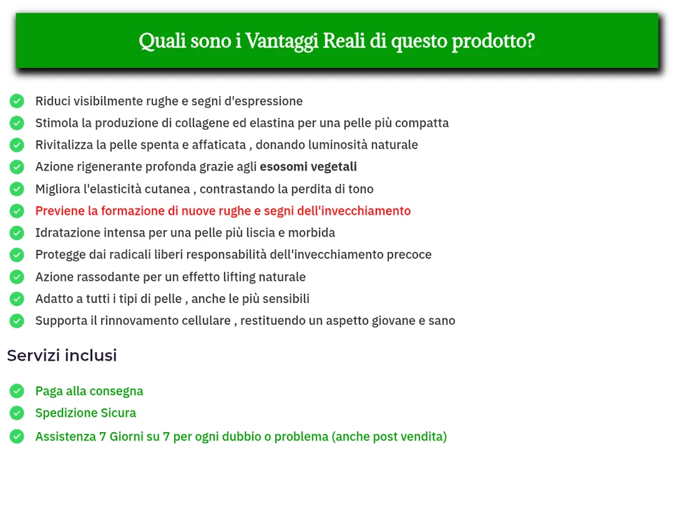 Eslow Anti-age Siero Viso Antietà Levigante Rughe con Esosomi e Acido Ialuronico - Immagine 3 di 4