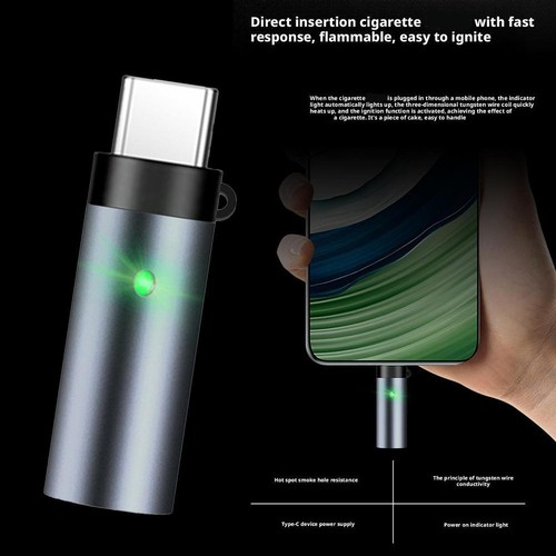 Electric for Lighter - USB C for Lighter - Flameless Windproof, Men's Gift - Afbeelding 14 van 16