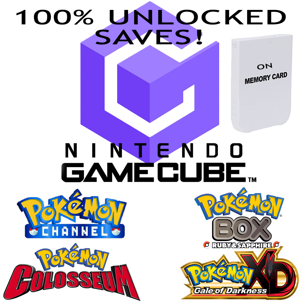 Pokemon Gamecube Save Collection 100% Complete GameCube Saves | eBay