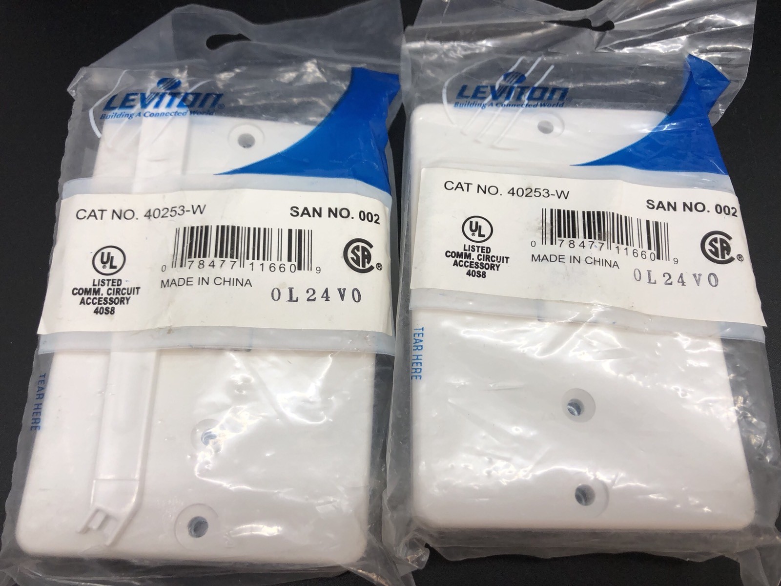 Lot of 3 Leviton 40253 QUICKCONNECT Wall Mount Modular Phone Jack Plates (RF865) eBay