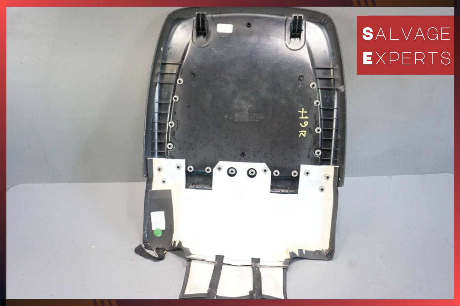2014-2022 Maserati Ghibli M157 Front Right Side Seat Back Cover Black OEM
