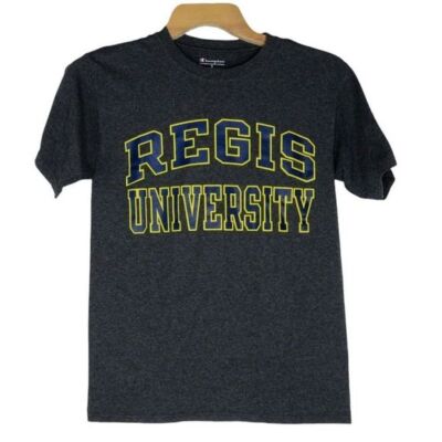NCAA Men's Regis University T-Shirt Size Small Gray Branded Short Sleeve