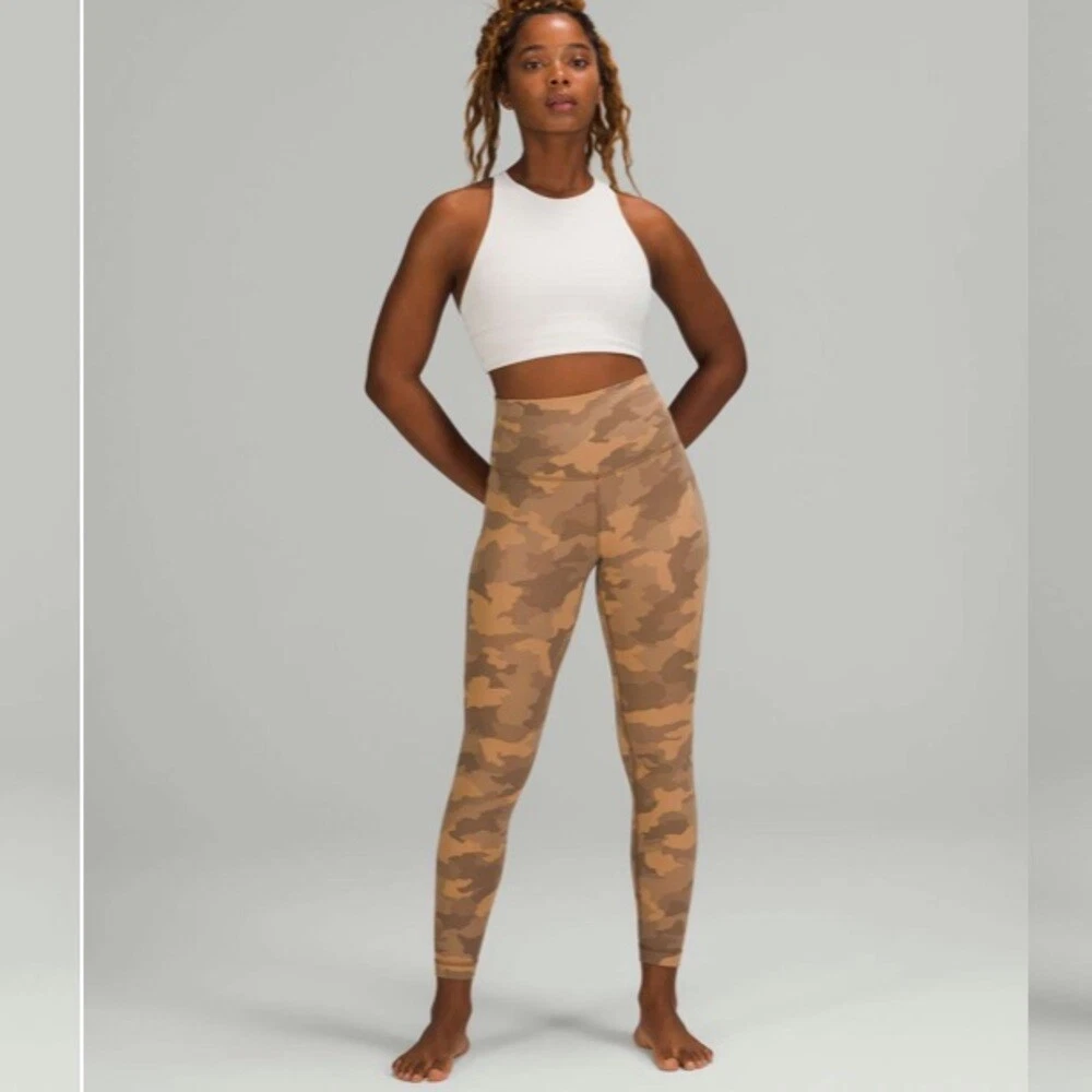 LULULEMON ALIGN HIGH-RISE PANT 25Heritage 365 Camo Beige Multi