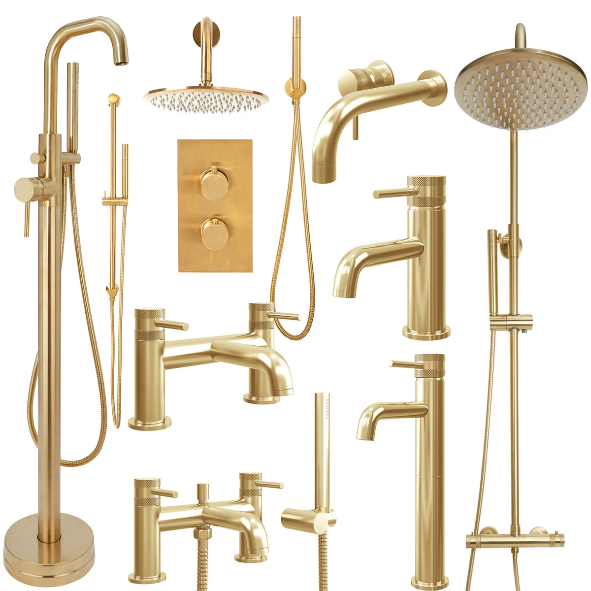 Brass tap bathroom deals